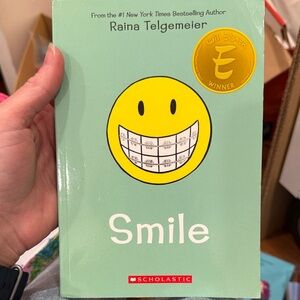 Scholastic Green Smile Book by Raina Telgemeier